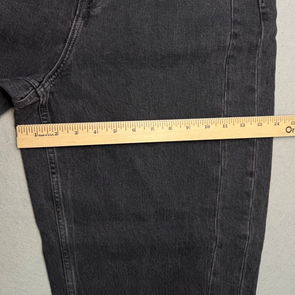 NWT Old Navy Jeans Womens 12 Tall Gray High-Rise Barrel Leg Baggy Denim - Picture 11 of 13